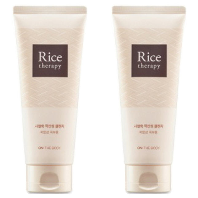 ON THE BODY  Rice Therapy Subacid Foam Cleanser, 150g, 2count