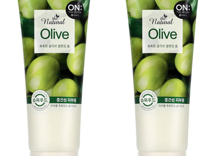 ON THE BODY  The Natural Olive Moist Cleansing Foam 200g 2-pack