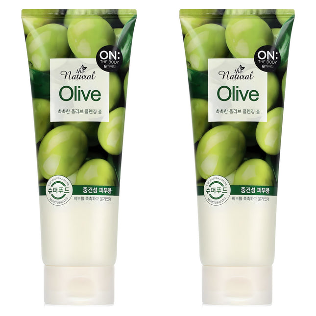 ON THE BODY  The Natural Olive Moist Cleansing Foam 200g 2-pack