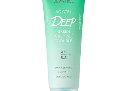 DEWYTREE  AC Control Deep Green Calming Trouble Foam Cleanser, 150ml, 1 Count