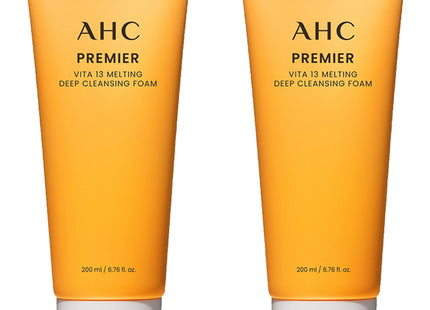 AHC  Premium Vita 13 Melting Deep Cleansing Foam, 200ml, 2 Count