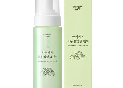 MAMICARE Mamicare Mung Bean Green Tea Sebum Melting Enzyme Tone-up Bubble Cleanser, 200ml, 1 Count