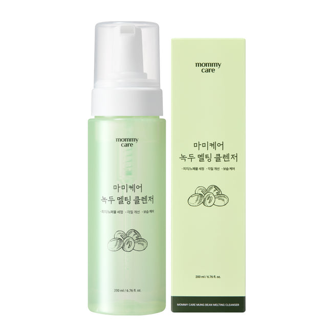 MAMICARE Mamicare Mung Bean Green Tea Sebum Melting Enzyme Tone-up Bubble Cleanser, 200ml, 1 Count