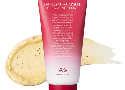 MILK TOUCH  Prune Pore Toning Vitamin Peeling Cleansing Foam 150ml 1ea
