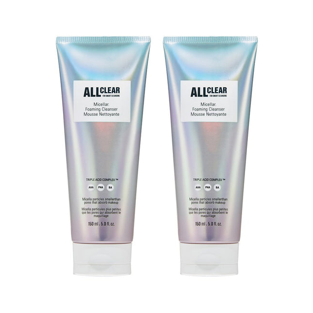 THE FACE SHOP  ALL CLEAN MICELLAR CLEANSING FOAM 150ml x 2