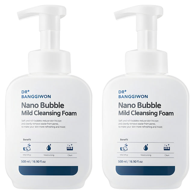 DR.BANGGIWON  Nano Bubble Mild Cleansing Foam 500ml 2 Count