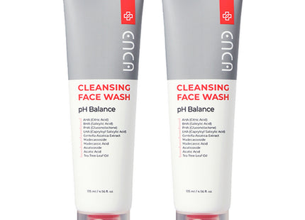ENCA  Mild Alkaline Cleansing Face Wash pH Balance, 135ml, 2 Count