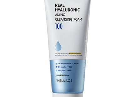 WELLAGE  Real Hyaluronic Amino Cleansing Foam 150ml 1 pack