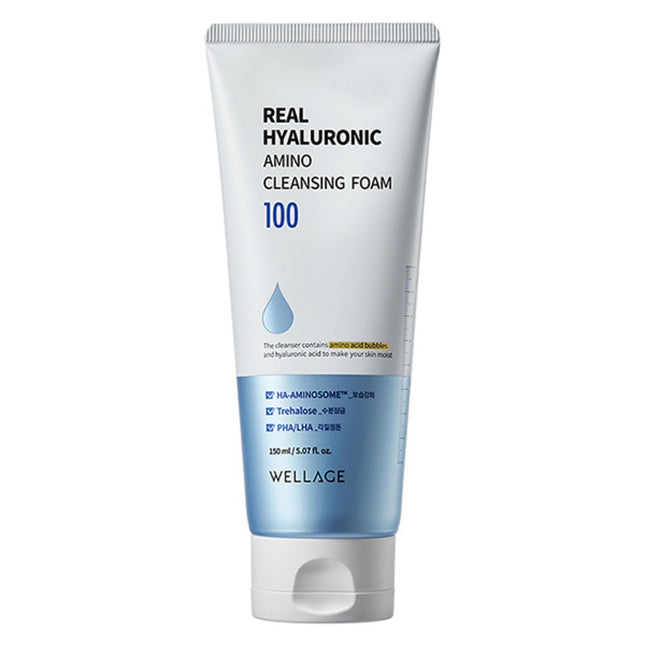 WELLAGE  Real Hyaluronic Amino Cleansing Foam 150ml 1 pack
