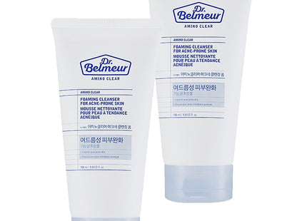 THE FACE SHOP Dr.Belmeur Amino Clear Acne Cleansing Foam 150ml, Set of 2