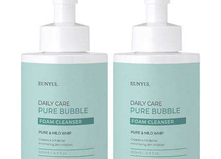 EUNYUL  Daily Care Pure Bubble Mildly Acidic Foam Cleanser, 500ml, 2 Count