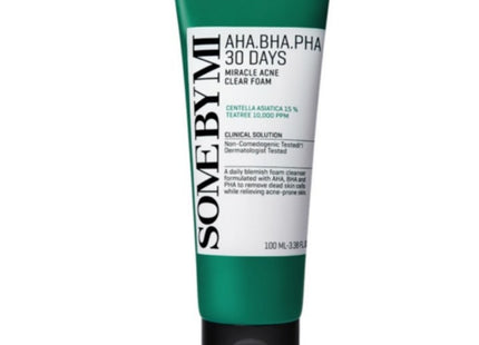SOME BY MI AHA BHA PHA 30 Days Miracle Acne Clear Foam 100ml, 1 Piece