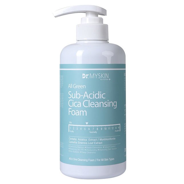 DR. MY SKIN  All Green Mild Cica Cleansing Foam, 500ml, 1 Count