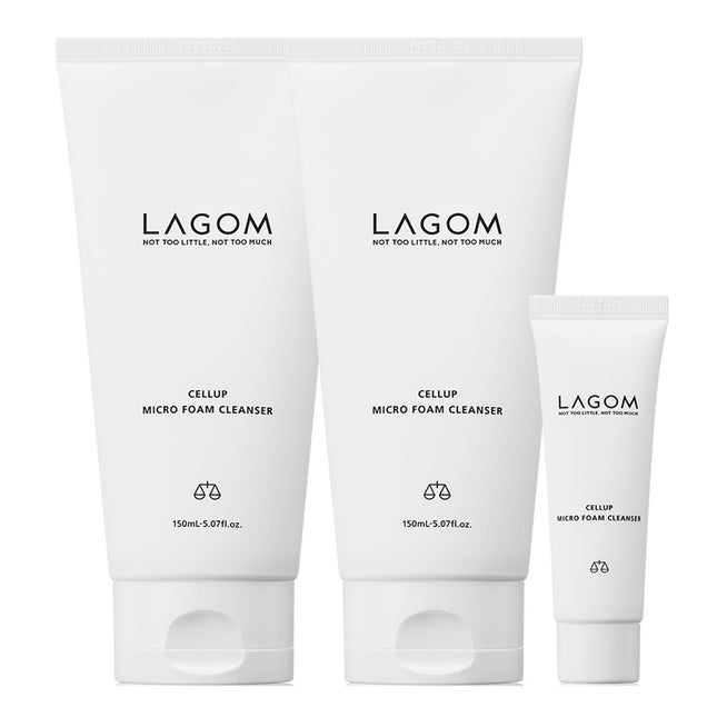 LAGOM  Cellup Micro Foam Cleanser 150ml 2p + 30ml, 1 Set