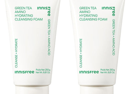INNISFREE Innisfree Green Tea Amino Hydrating Cleansing Foam, 250g, 2 Pack