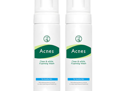 ACNES  Clear & White Foaming Wash 130ml 2-Pack