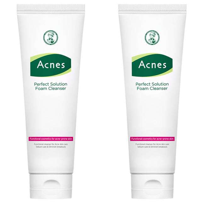 ACNES  Perfect Solution Foam Cleanser, 125ml, 2 Count