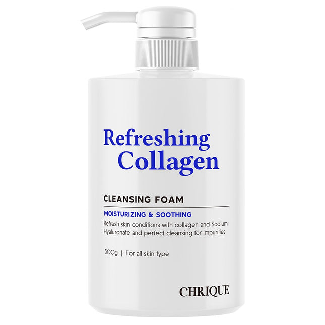 CRIQUE  Refreshing Collagen Cleansing Foam, 500g, 1 Count