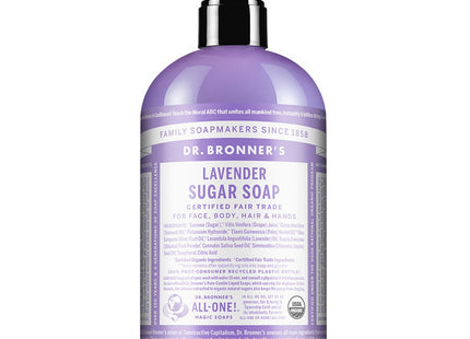 DR. BRONNER'S Dr Bronners Lavender Sugar Soap 360ml 1 Pack