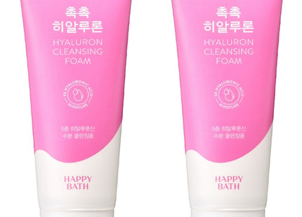 HAPPY BATH  Moist Hyaluron Cleansing Foam, 200g, 2 Pack