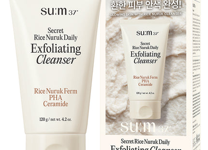 SU:M37  Secret Rice Ferment Peeling to Foam Cleanser, 120g, 1 Count