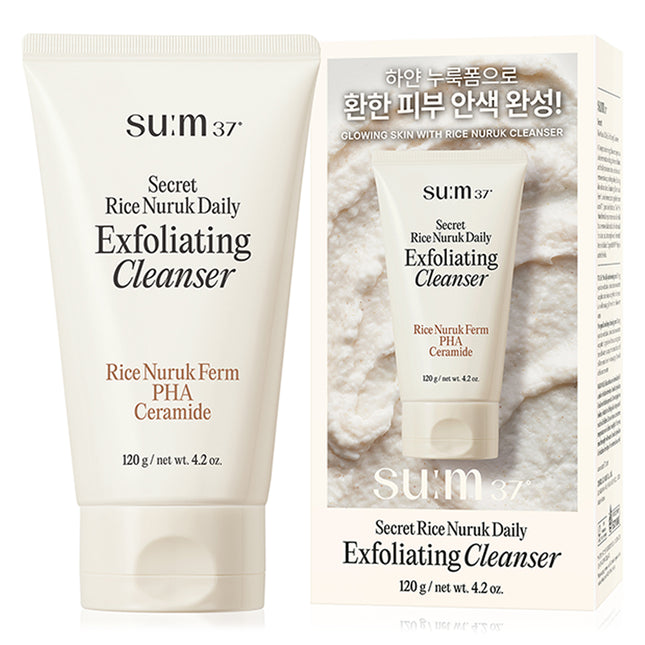 SU:M37  Secret Rice Ferment Peeling to Foam Cleanser, 120g, 1 Count