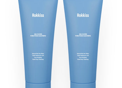 ROCKY'S  Sea Water Pore Foam Cleansing, 120ml, 2 Count