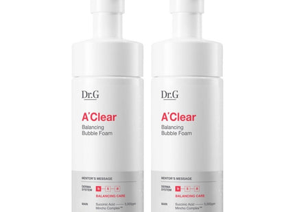 DR.G  A Clear Balancing Bubble Foam 150ml 2count