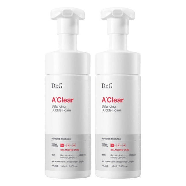 DR.G  A Clear Balancing Bubble Foam 150ml 2count