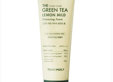 TONYMOLY THE CHOKCHOK GREEN TEA MOISTURE CLEANSING FOAM 150ML 1PC