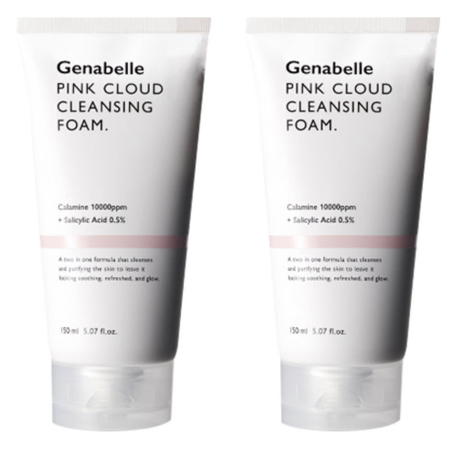 JENABELLE  Pink Cloud Gentle pH Cleansing Foam 150ml 2 Count