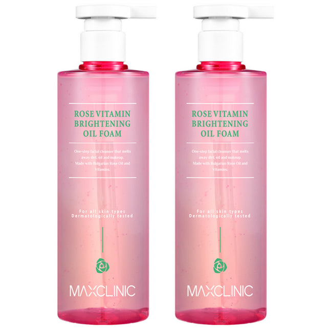 MAXCLINIC  Rose Vitamin Brightening Oil Foam Cleanser, 310g, 2 Count