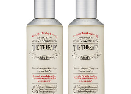 THE FACE SHOP  THE THERAPY ESSENTIAL FORMULA EMULSION, 130ML, 2PK