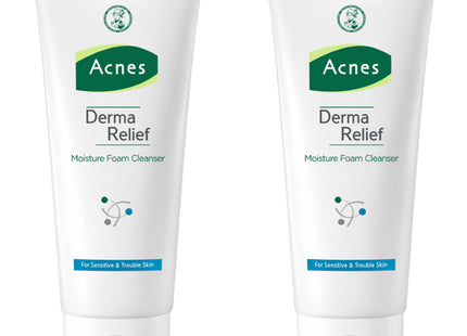 ACNES  Derma Relief Moisture Foam Cleanser, 200ml, 2 Count
