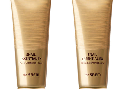 THE SAEM  Snail Essential EX Deep Cleansing Foam 150ml 2 Pack