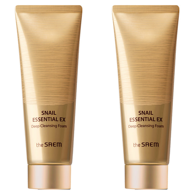 THE SAEM  Snail Essential EX Deep Cleansing Foam 150ml 2 Pack