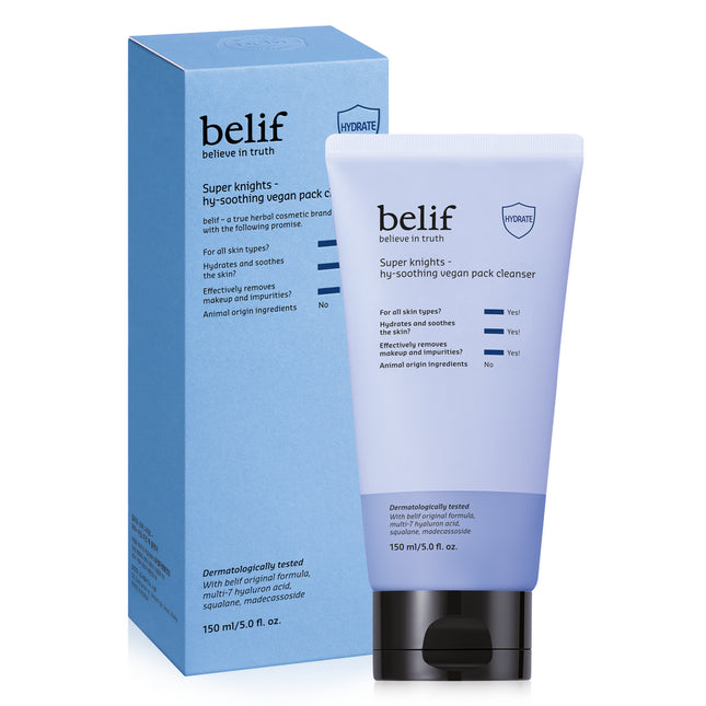 BELIF  Super Knights High Soothing Vegan Pack Cleanser, 150ml, 1 count