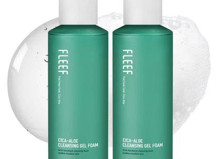 FLEEP  Cica Aloe Soothing Mild Acidic Cleansing Gel Foam 200ml x 2ea
