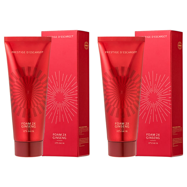 IT'S SKIN  Prestige 2X Ginseng Descaragol Cleansing Foam 150ml 2-Pack
