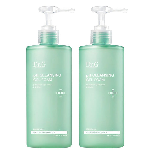 DR.G  pH Balanced Cleansing Gel Foam 300ml 2 Pack