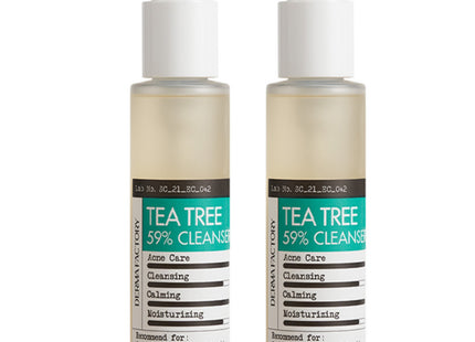 DERMA FACTORY  Tea Tree 59% Gel Cleanser 150ml 2 Pack