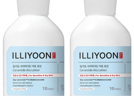 ILLIYOON Ceramide Ato Lotion Fragrance-Free, 350ml, 2 Count