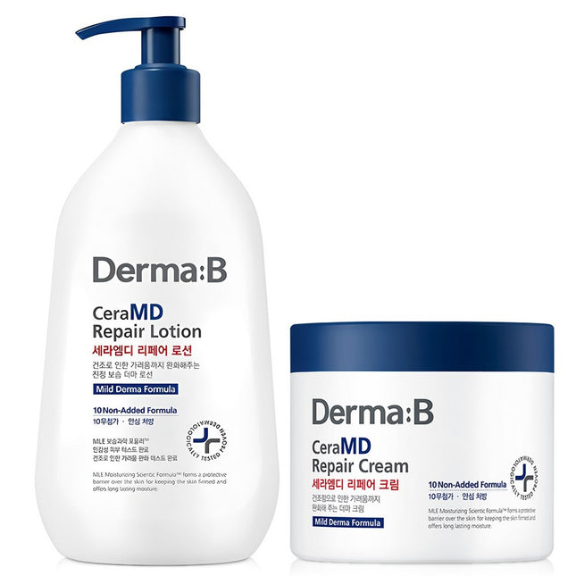 DERMA B Derma B Cera MD Repair Lotion 400ml + Repair Cream 430ml Set