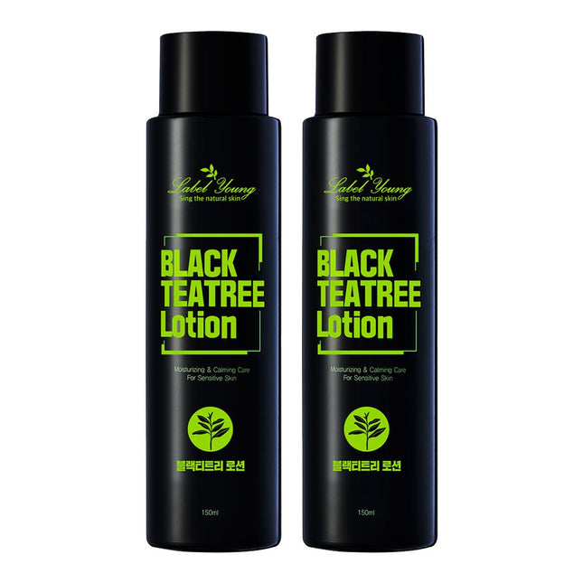LABELYUM Shocking Black Tea Tree Lotion, 150ml, 2 Count