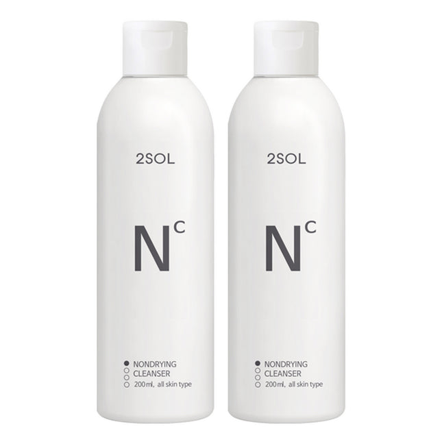 2SOL  Non-Drying Cleanser, 200ml, 2 Count