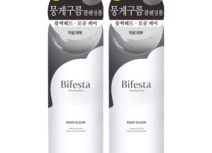 BIFESTA  Cleansing Mousse Foam Deep Clear, Deep Clear Cleansing 180g 2 Count