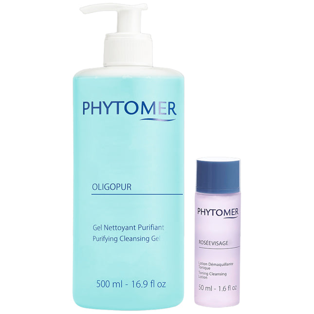PHYTOMER  Gel Nettoyant 500ml + Gift, Rosée Visage Toner 50ml, 500ml, 1 EA