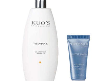KOOS  Vitamin C Cleansing Gel 400ml Oxygen Foam Cleanser Free Gift, 1 Item