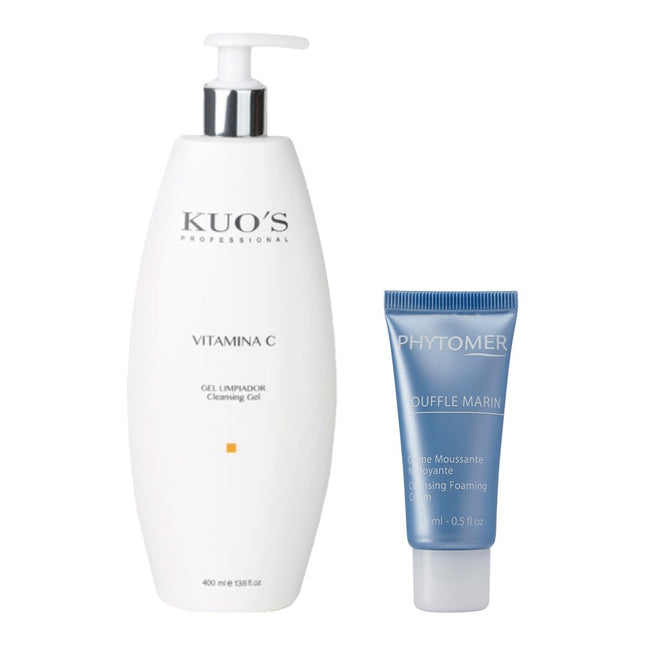 KOOS  Vitamin C Cleansing Gel 400ml Oxygen Foam Cleanser Free Gift, 1 Item