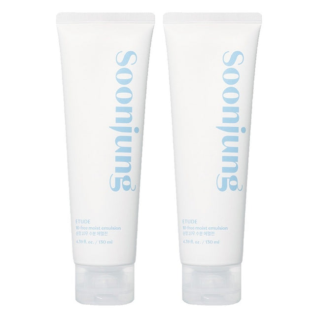 ETUDE  Soon Jung 10-Free pH Balancing Emulsion, 130ml, Set of 2